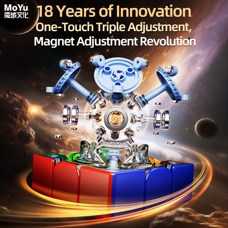 MoYu Super WeiLong 3x3 V2 (20-Magnet Ball-Core + MagLev) - 18th Anniversary Edition