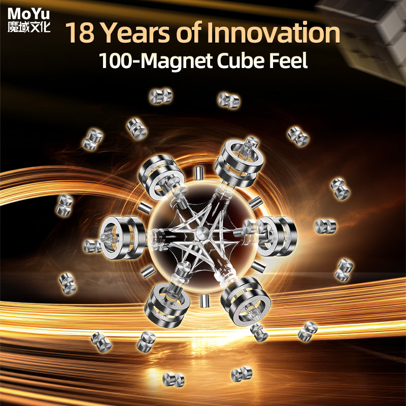 MoYu Super WeiLong 3x3 V2 AI (8-Magnet Ball-Core + MagLev) - 18th Anniversary Edition