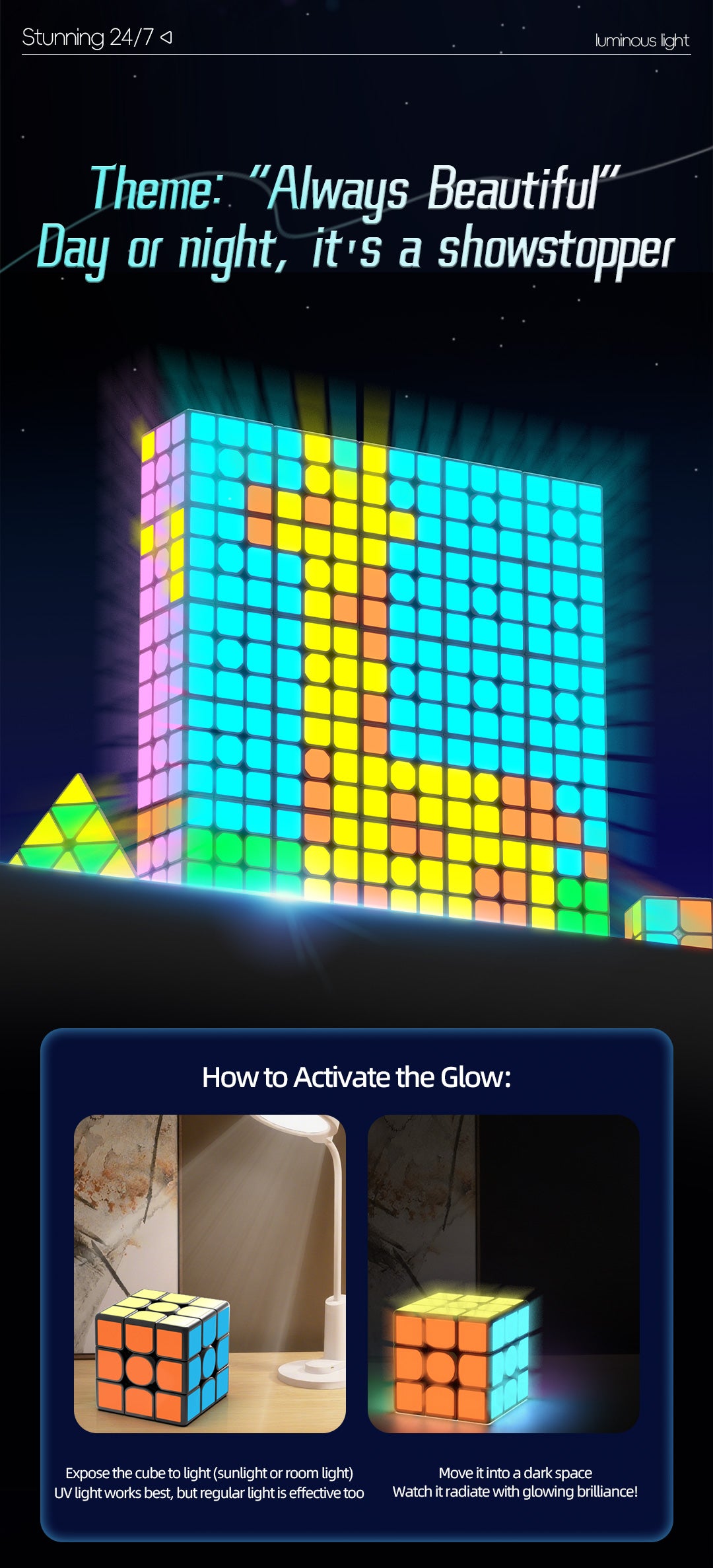 QiYi Pyraminx (Glow in the Dark Stickers)