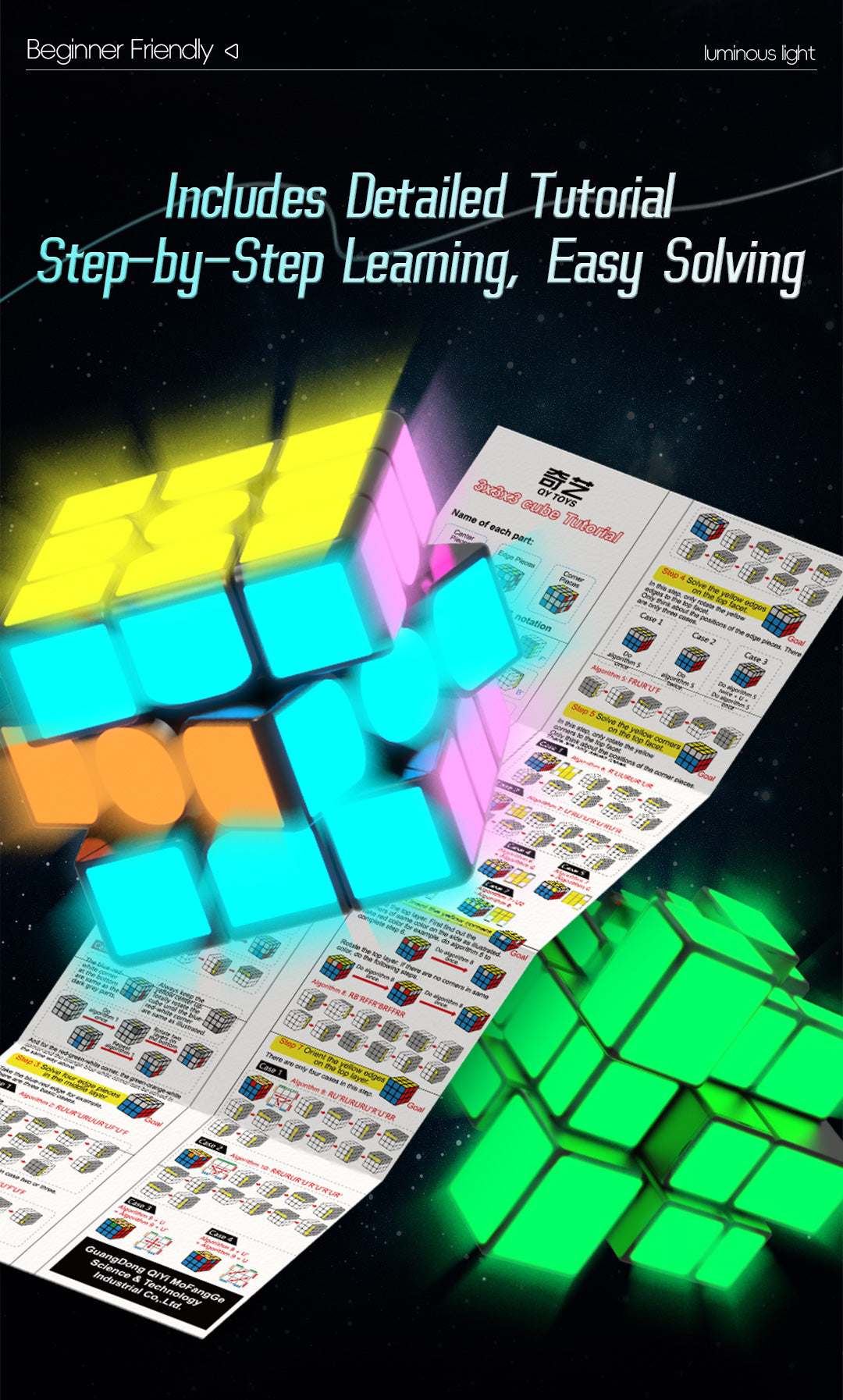 QiYi Pyraminx (Glow in the Dark Stickers)