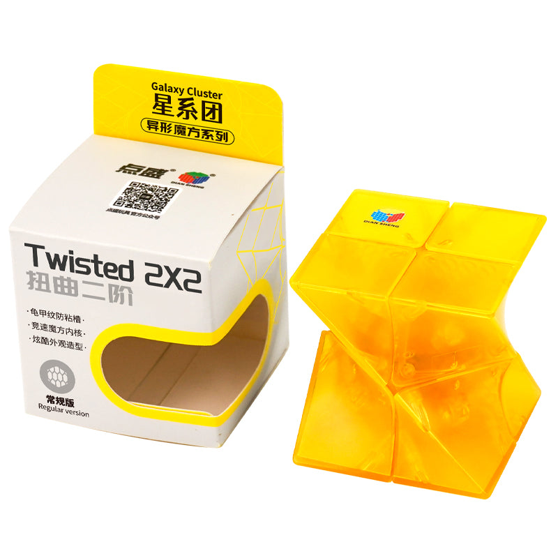 DianSheng Twist 2x2 (Transparent) - Transparent Yellow