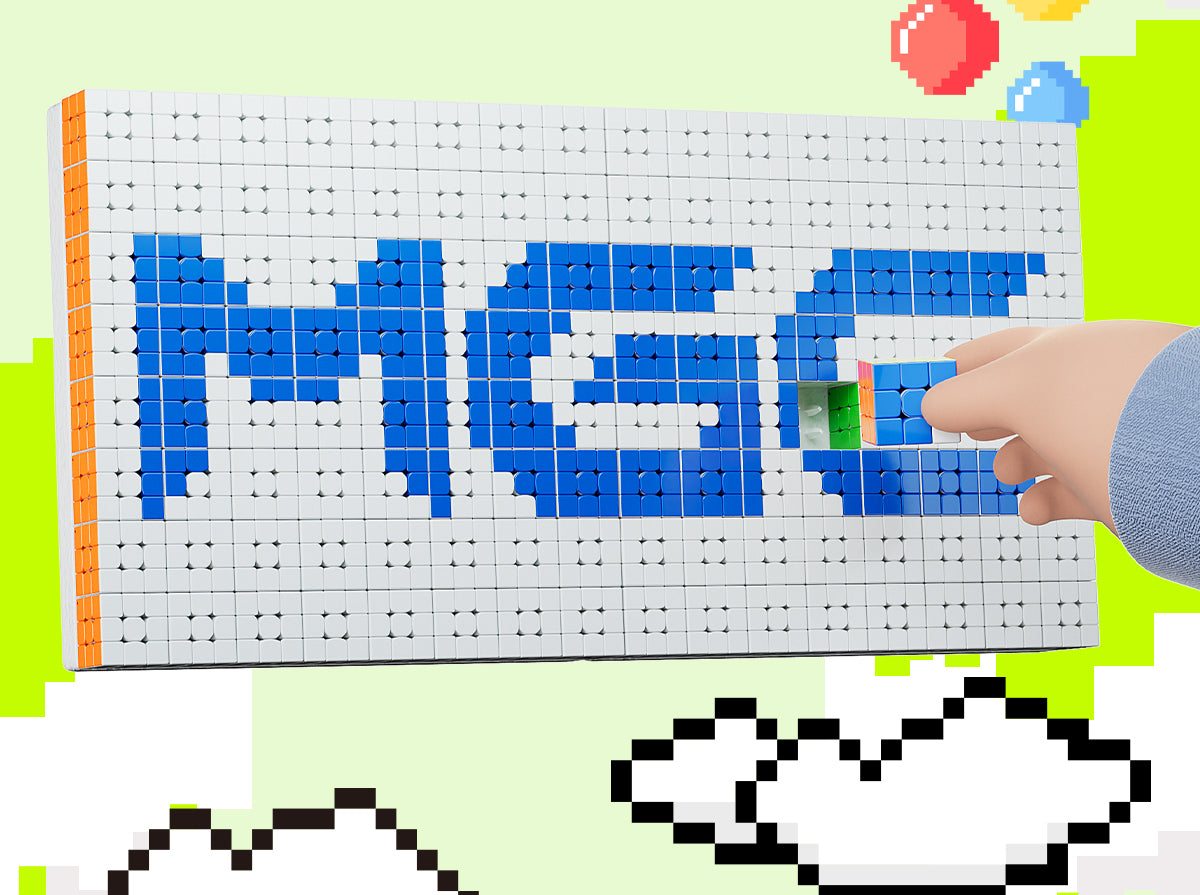 YJ Mosaic 3x3 Cube Set of 64 (8x8 3.5cm Cubes)