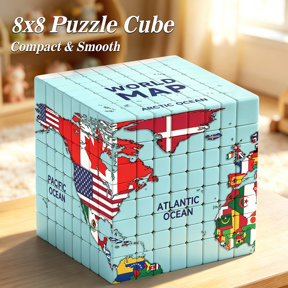 Ziina World Map 8x8 (Flags)