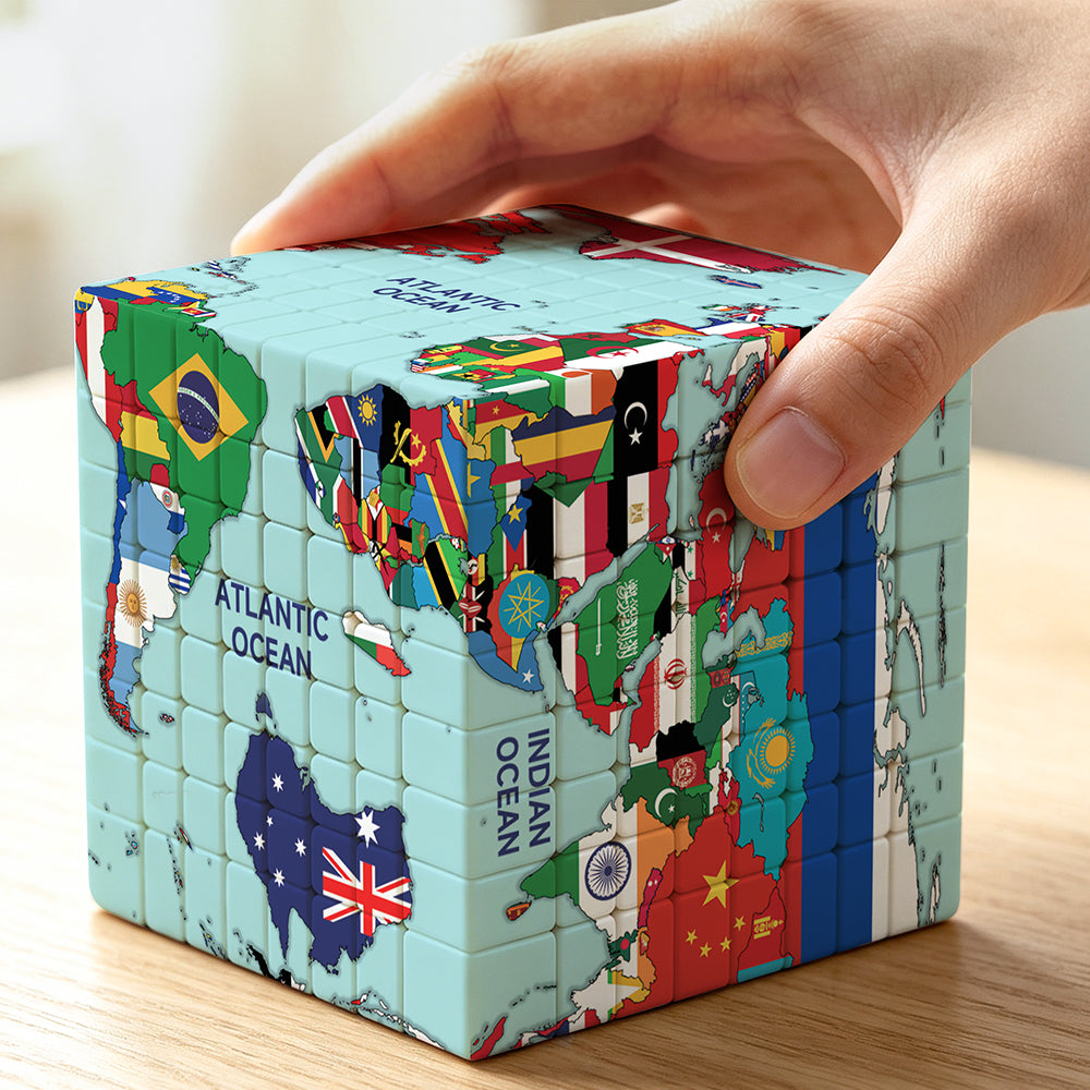 Ziina World Map 8x8 (Flags)