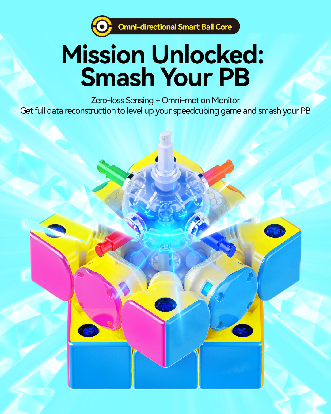 GAN i4 MagLev Frosted 3x3 (Minions Edition, Smart Cube)