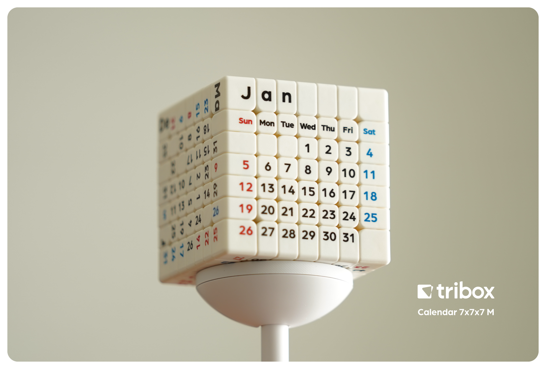 ZCube + Tribox Calendar 7x7 (Magnetic)