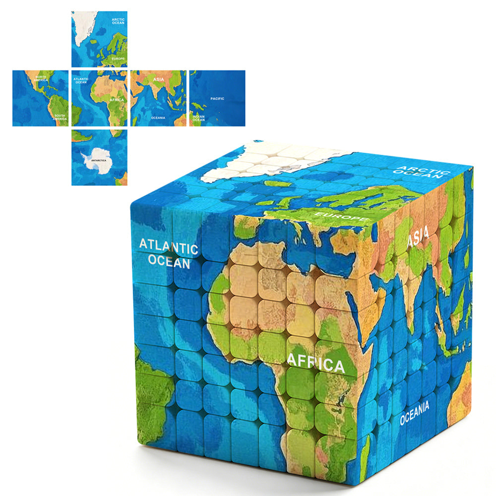 Ziina World Map 7x7 (B) – TheCubicle