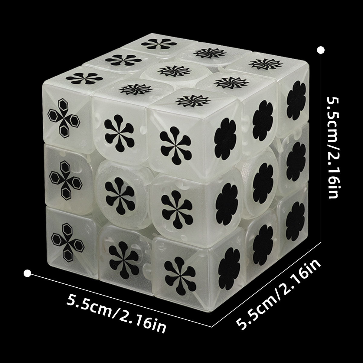 Ziina Flower Cube 3x3 (Glow-in-the-Dark)