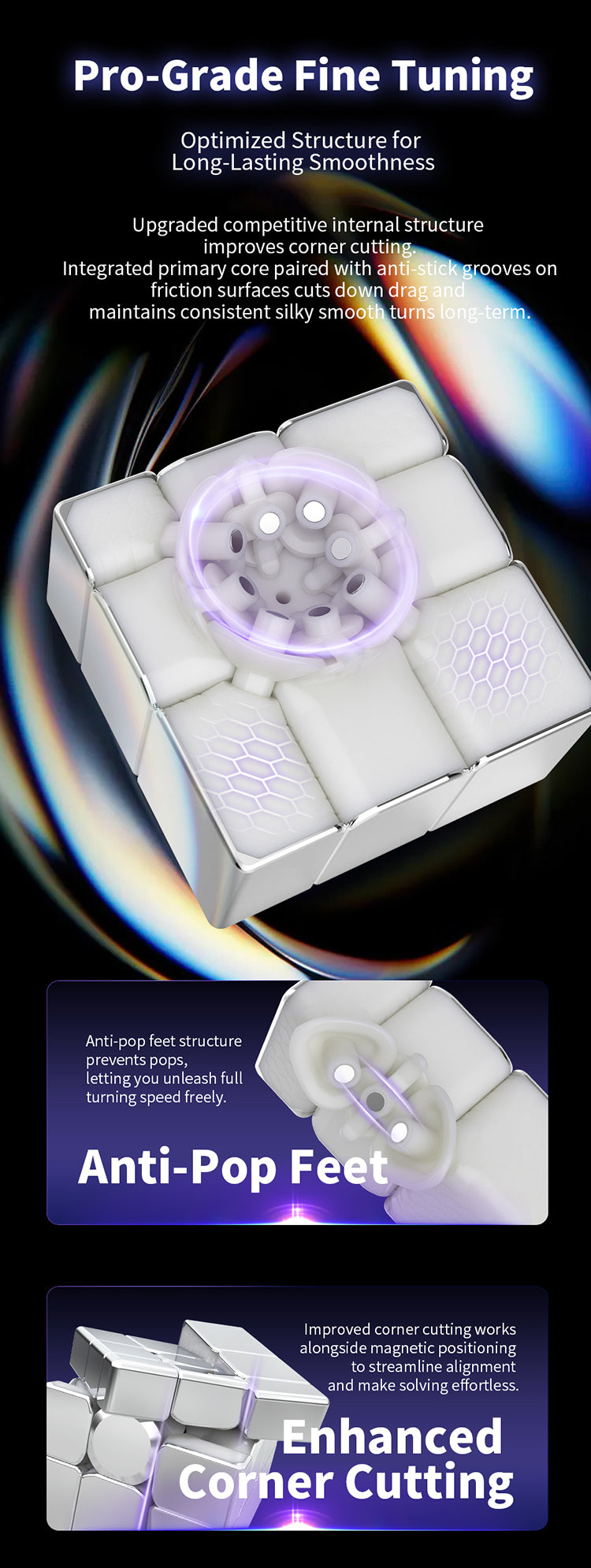 DianSheng Galaxy Mirror 3x3 (Magnetic + Ball-Core, Electroplated)
