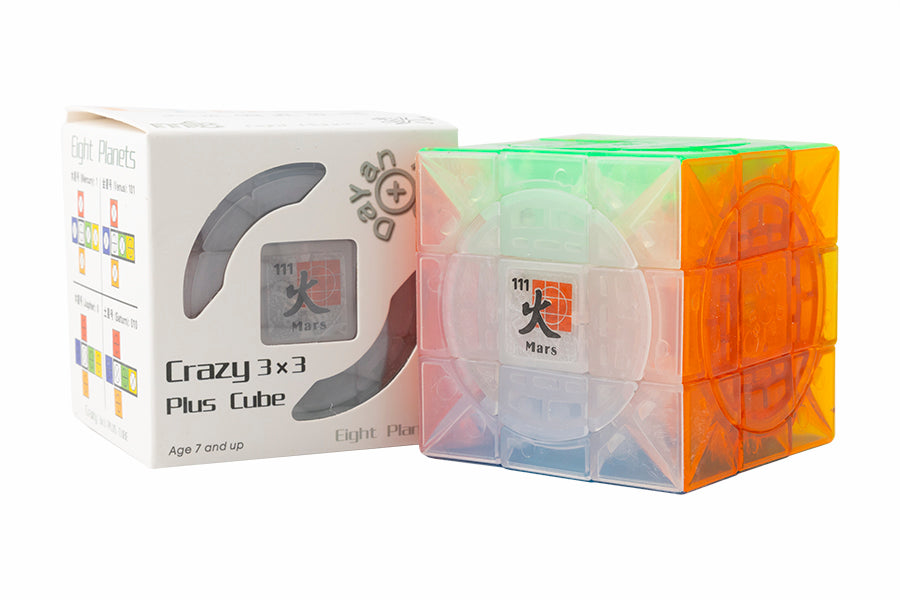 DaYan + mf8 Crazy 3x3 Plus - Mars - Transparent Stickerless