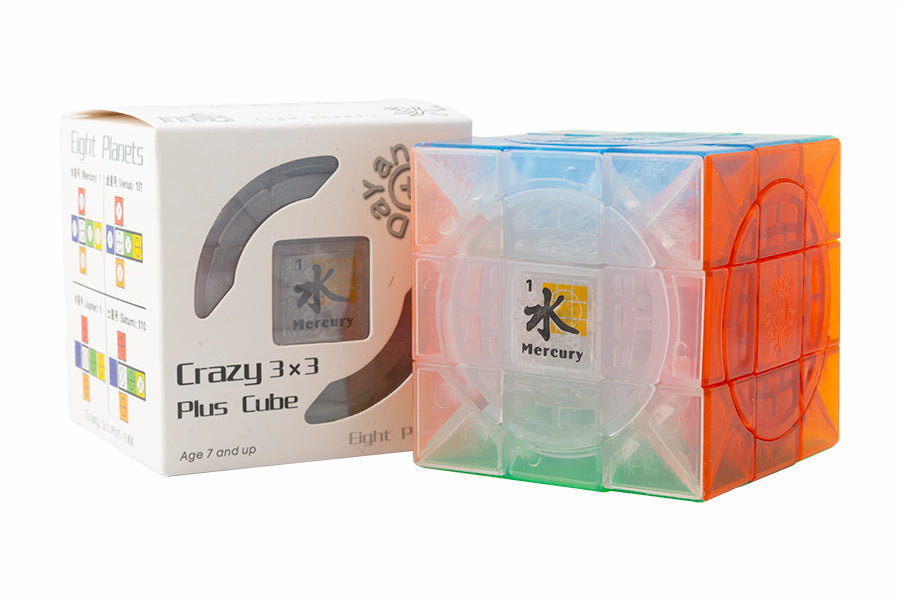 DaYan + mf8 Crazy 3x3 Plus - Mercury - Transparent Stickerless
