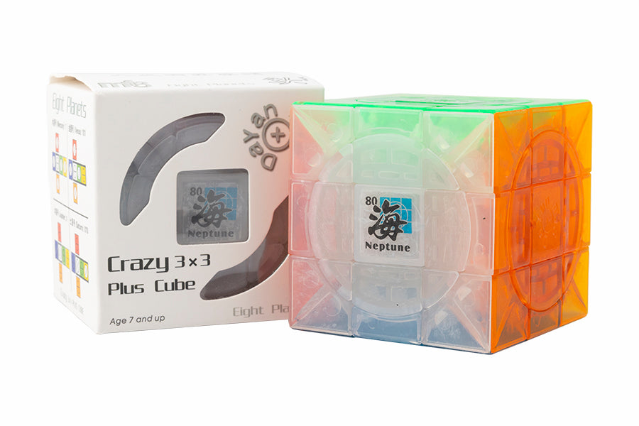 DaYan + mf8 Crazy 3x3 Plus - Neptune - Transparent Stickerless