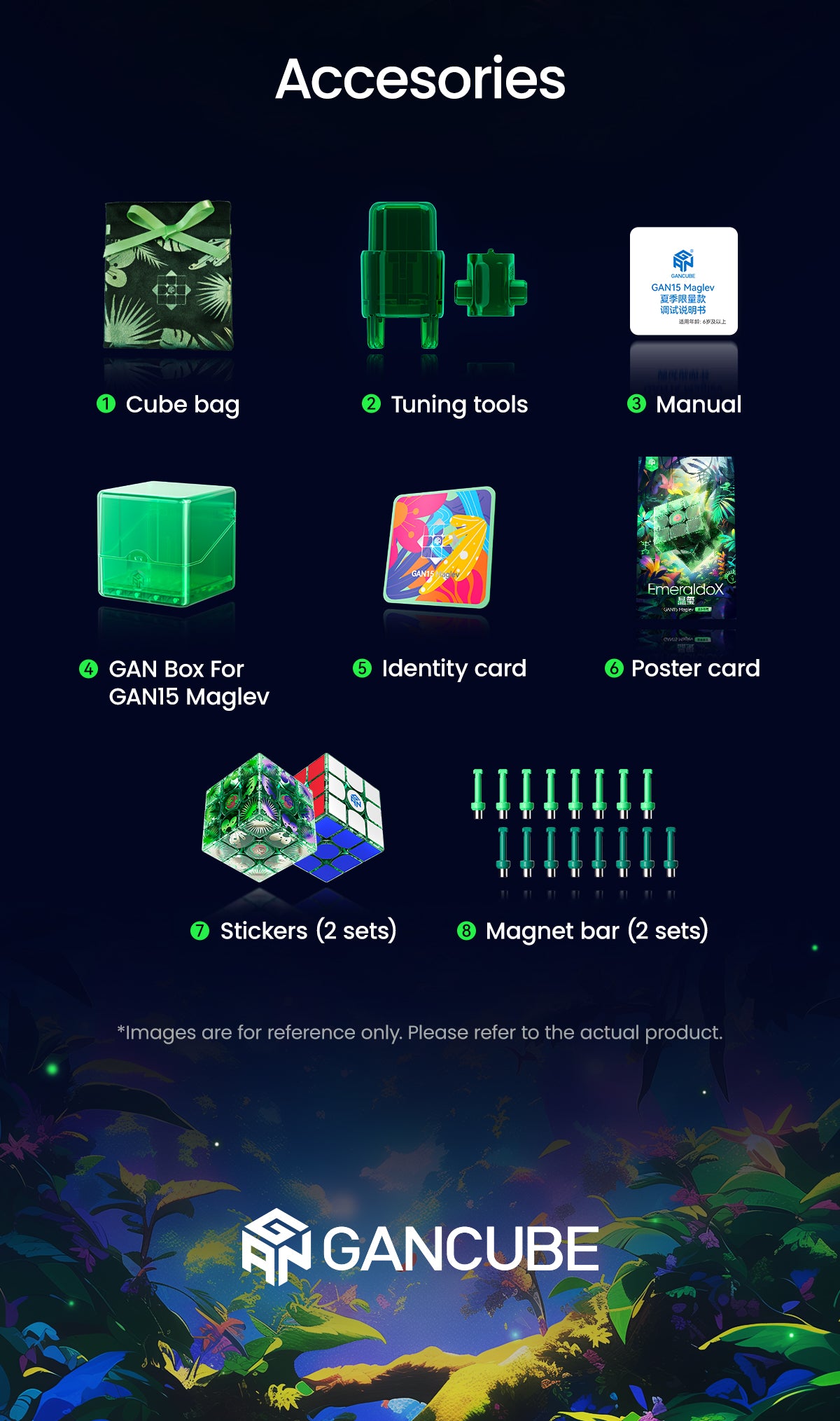 GAN15 MagLev EmeraldoX 3x3 (Limited Edition)