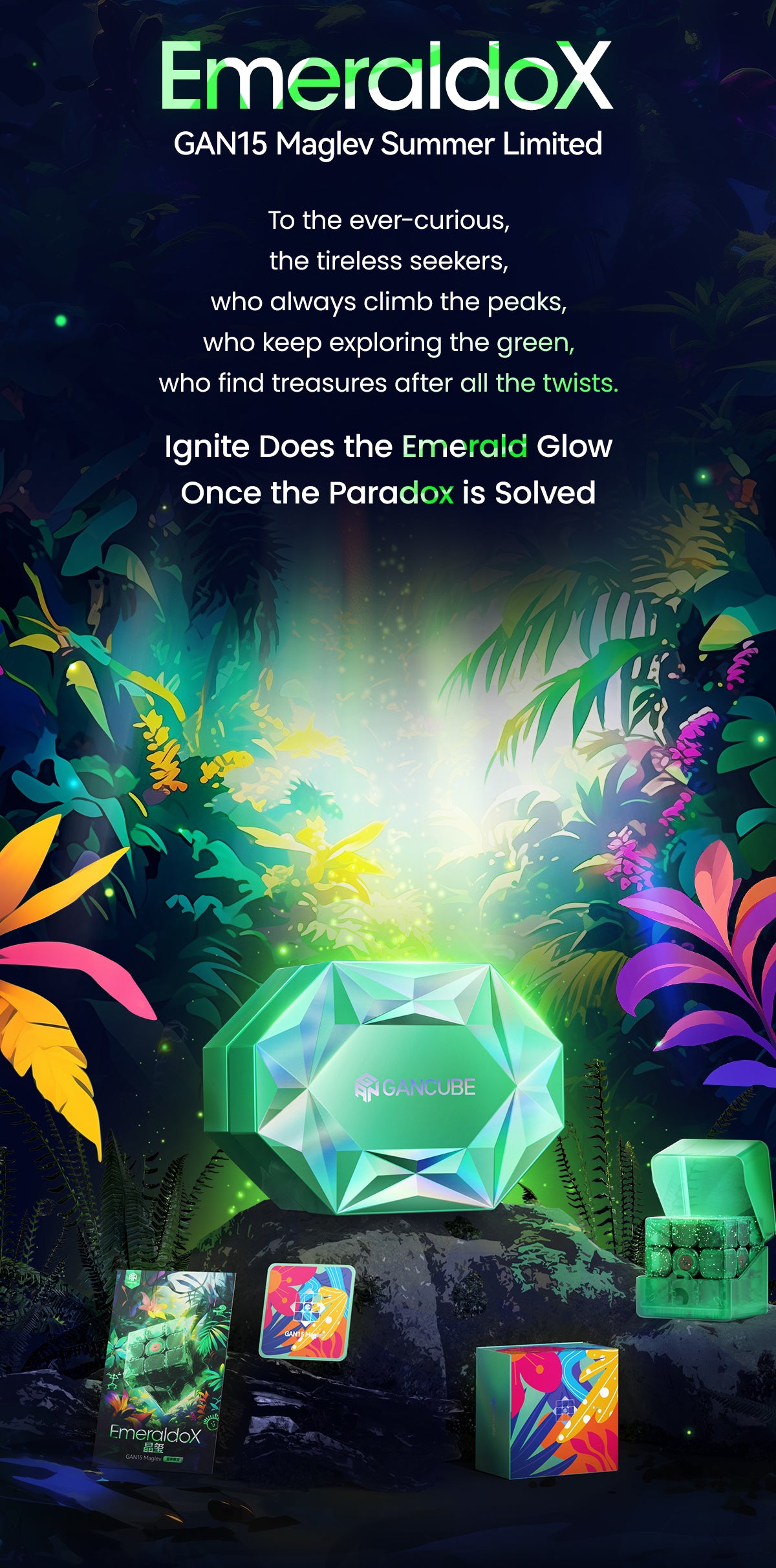 GAN15 MagLev EmeraldoX 3x3 (Limited Edition)