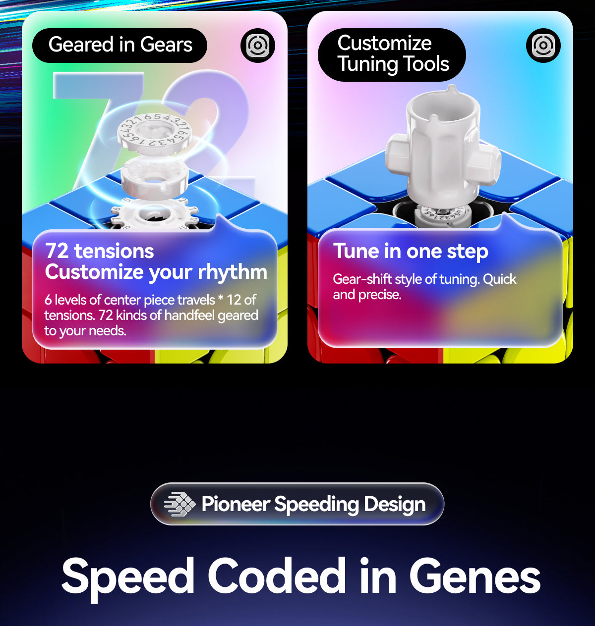 GAN V100 MagLev 3x3 (Frosted)