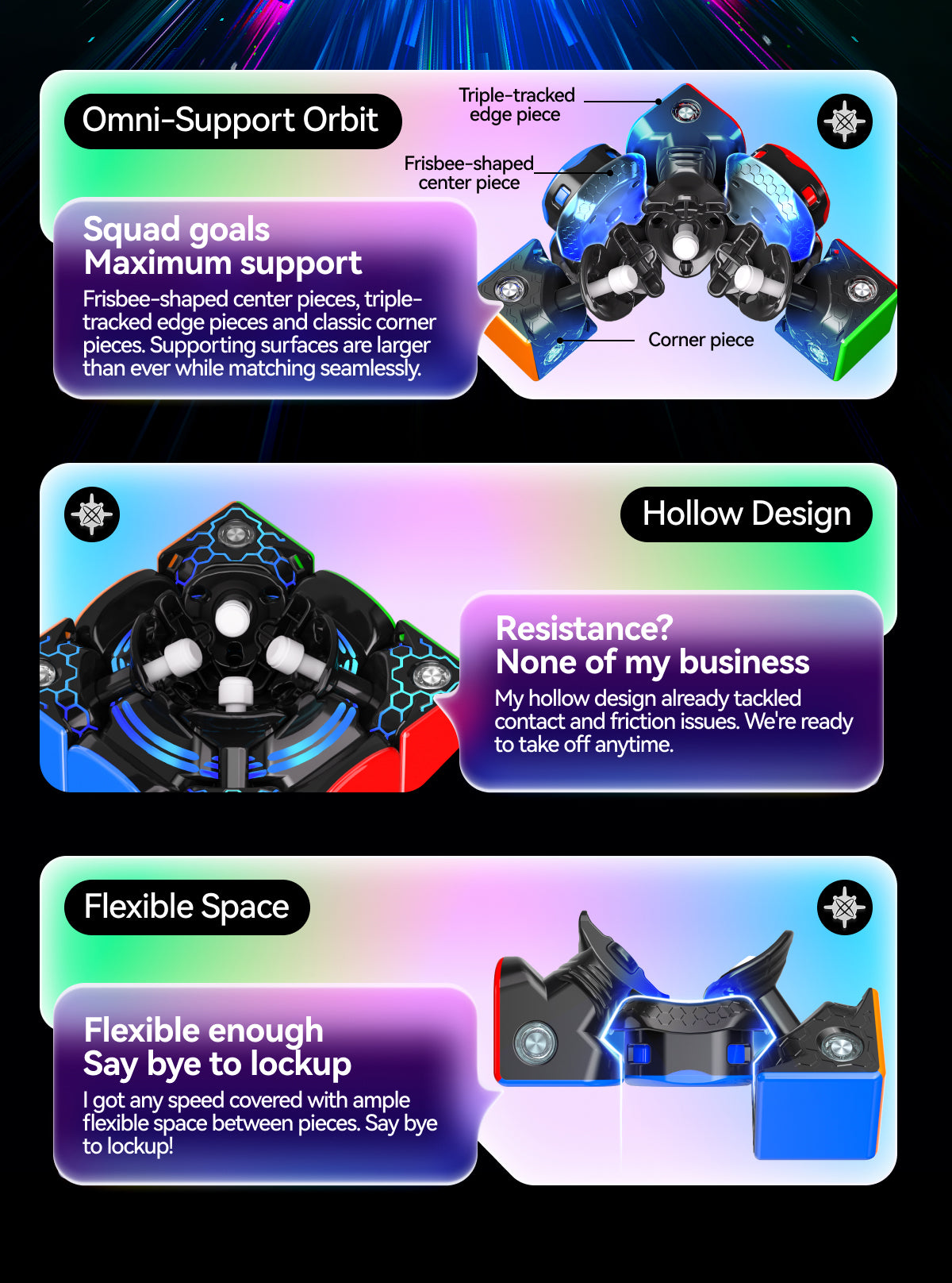 GAN V100 MagLev 3x3 (Frosted)