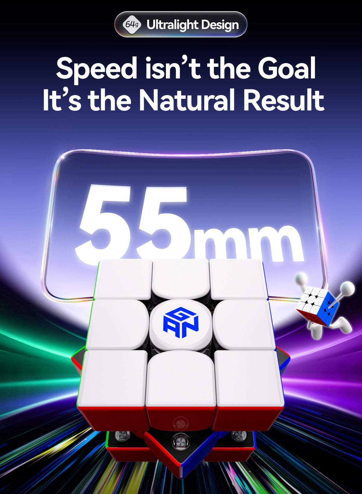 GAN V100 MagLev 3x3 (Frosted)