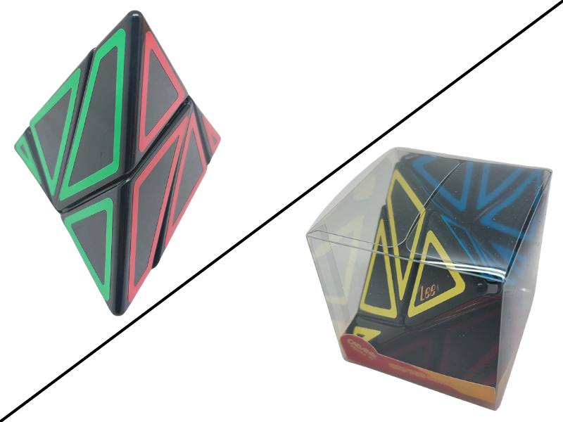 Lee 3-Axis Mutabilis Pyraminx (Hollow Stickers) - Black
