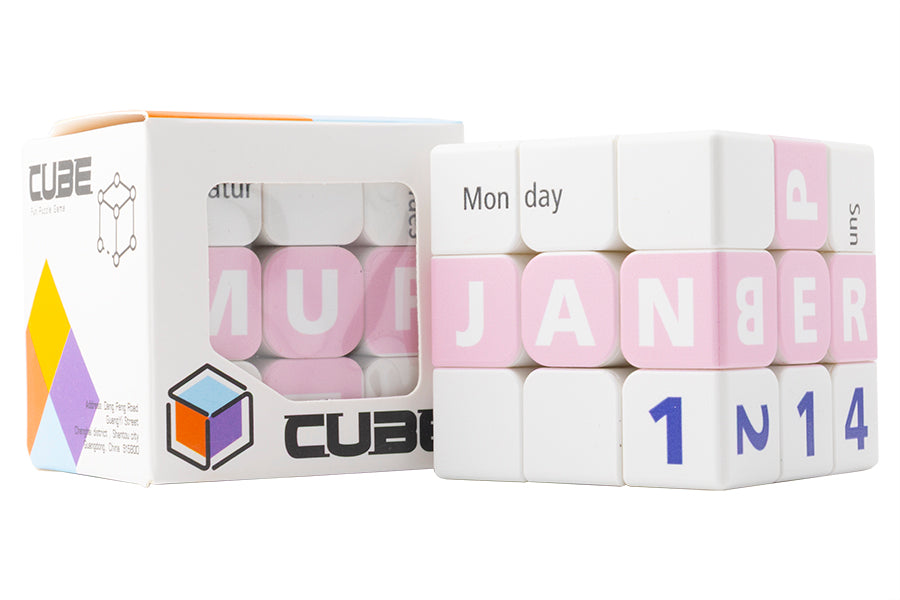 Lefun Calendar Cube 3x3 - Pink