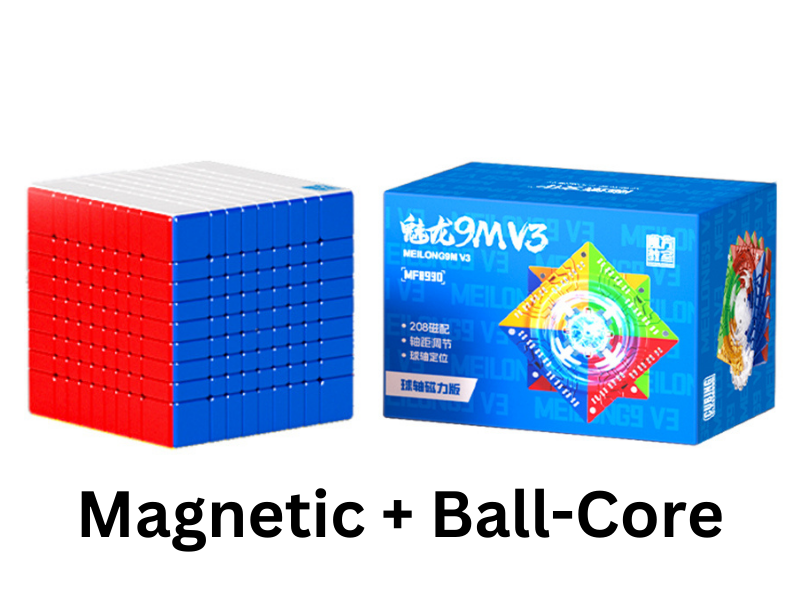 MFJS MeiLong 9x9 V3 (Magnetic + Ball-Core) - Stickerless