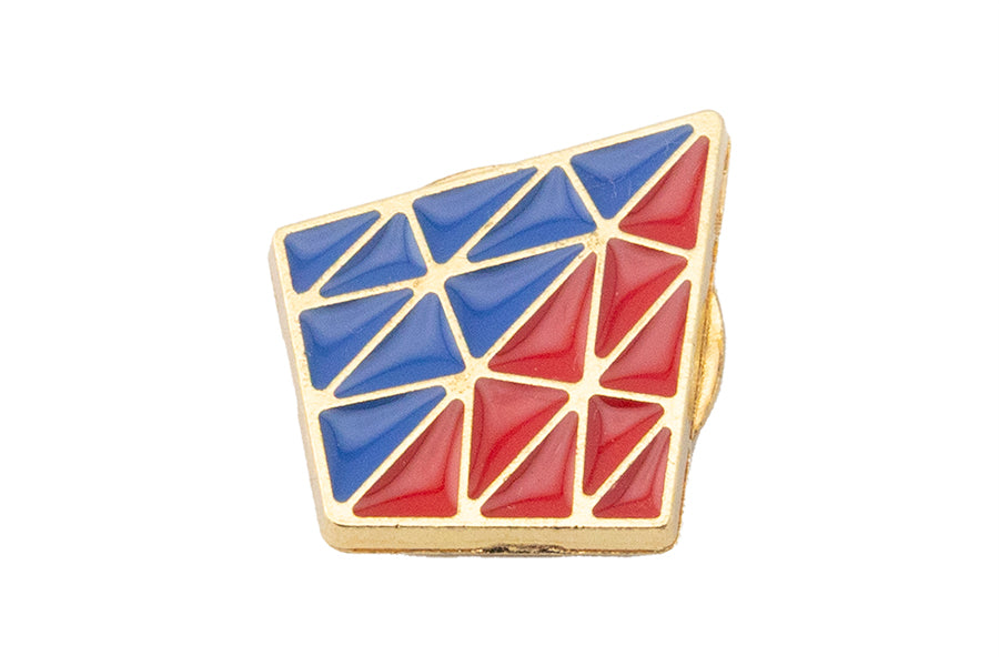 Magnetic Brooch Badge - Pyraminx
