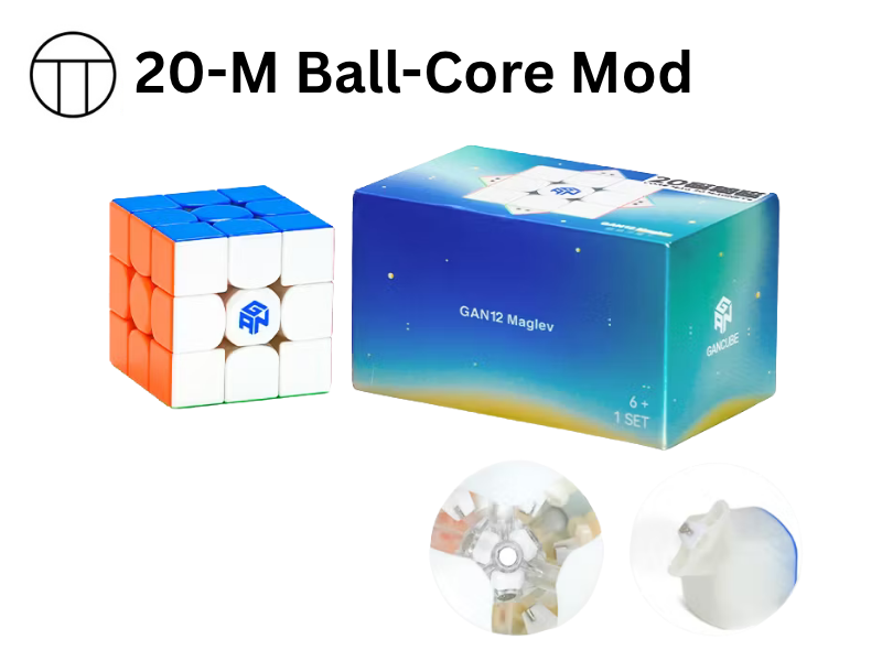 GAN12 MagLev UV 3x3 (PiCube 20-Magnet Ball-Core Mod) - Stickerless