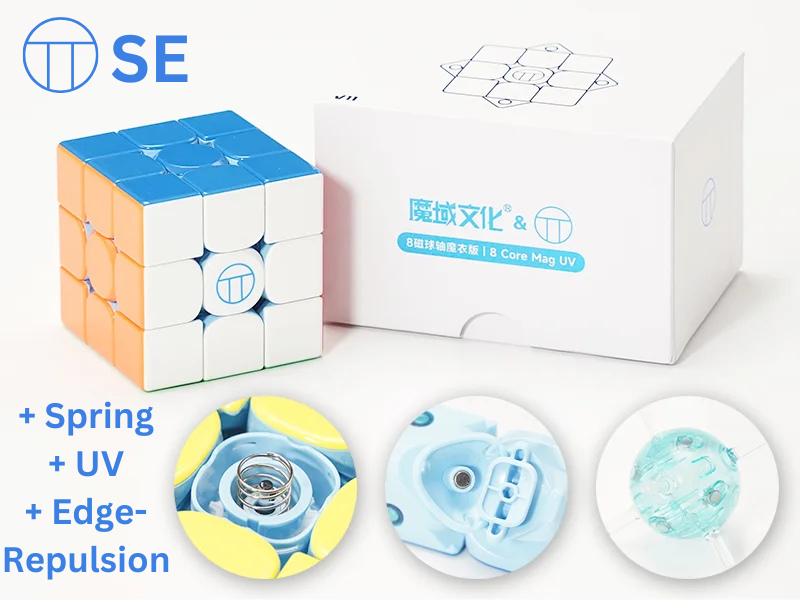MoYu WeiLong V11 3x3 (8-Magnet Ball-Core + Spring + Edge-Repulsion + UV PiCube SE) - Stickerless