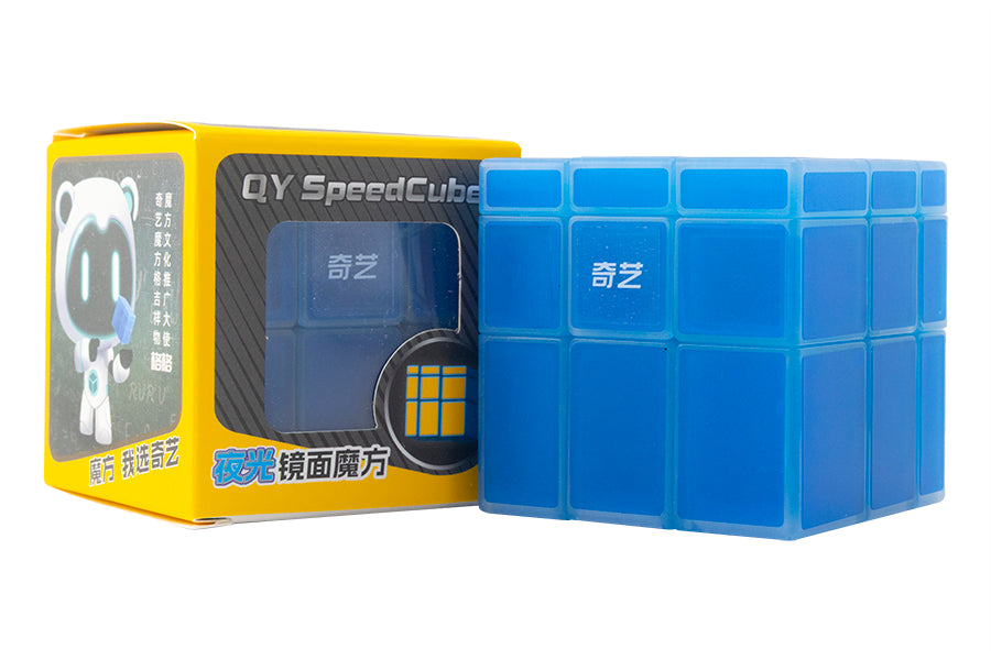 QiYi 3x3 Mirror Blocks (Luminous) - Transparent Blue