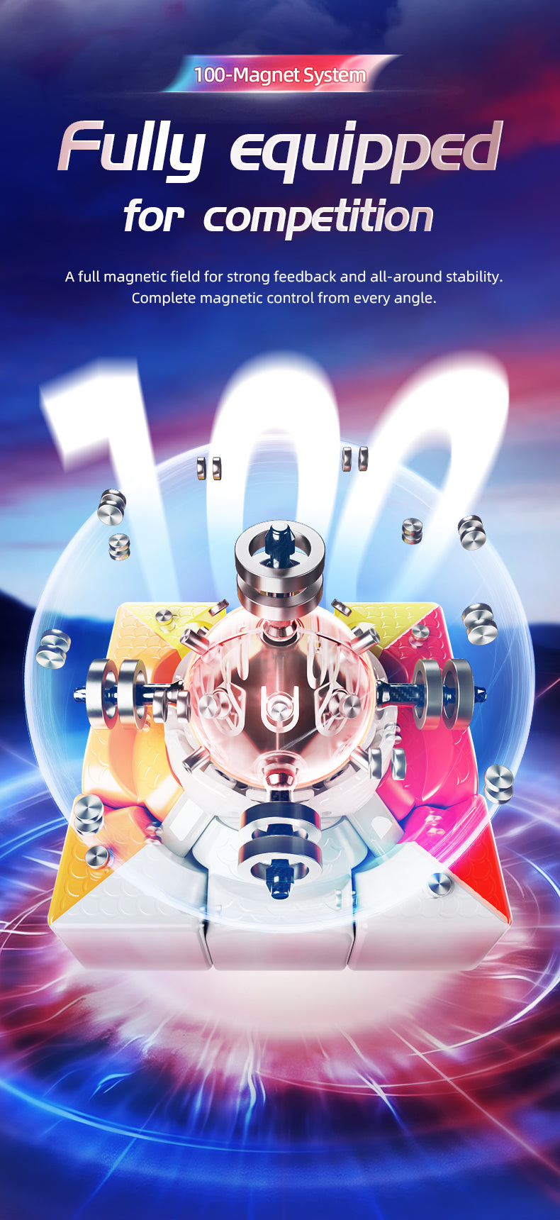 MoYu AoLong V5 3x3 (20-Magnet Ball-Core + MagLev + UV)
