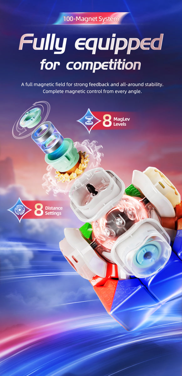ヨビニオンマルル MoYu AoLong V5 3x3 (20-Magnet Ball-Core + MagLev + UV) [Pre-Order
