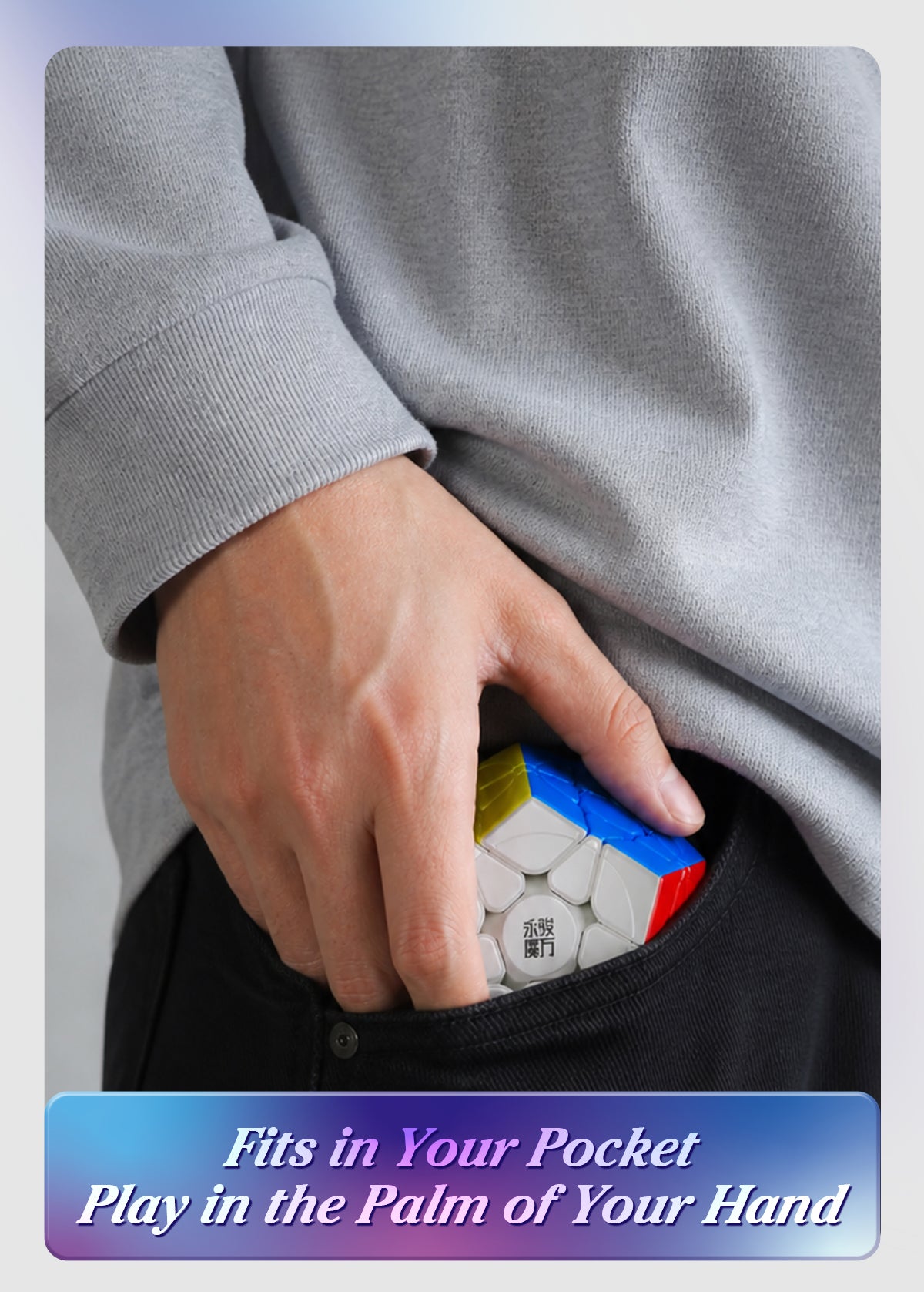 YJ Pocket Mini Megaminx (5.5cm, Magnetic + Ball-Core)