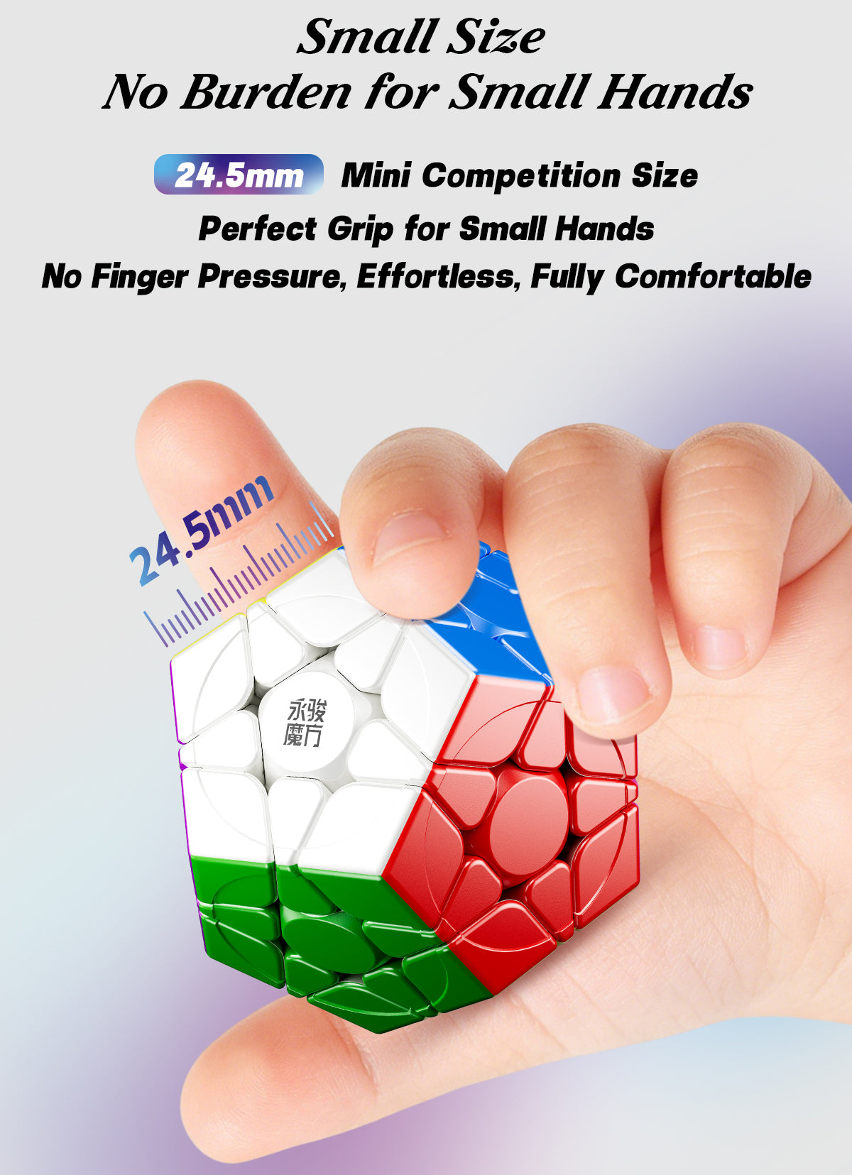 YJ Pocket Mini Megaminx (5.5cm, Magnetic + Ball-Core)