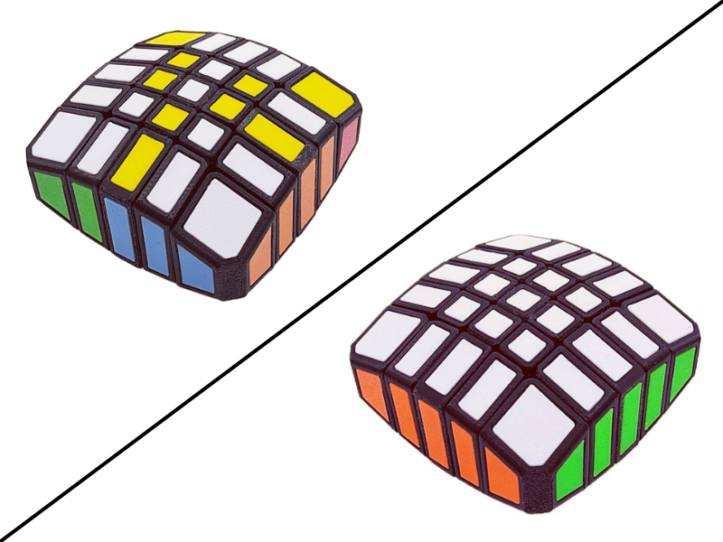 ZePuzzles 1x5x5 Floppy Cube - Black