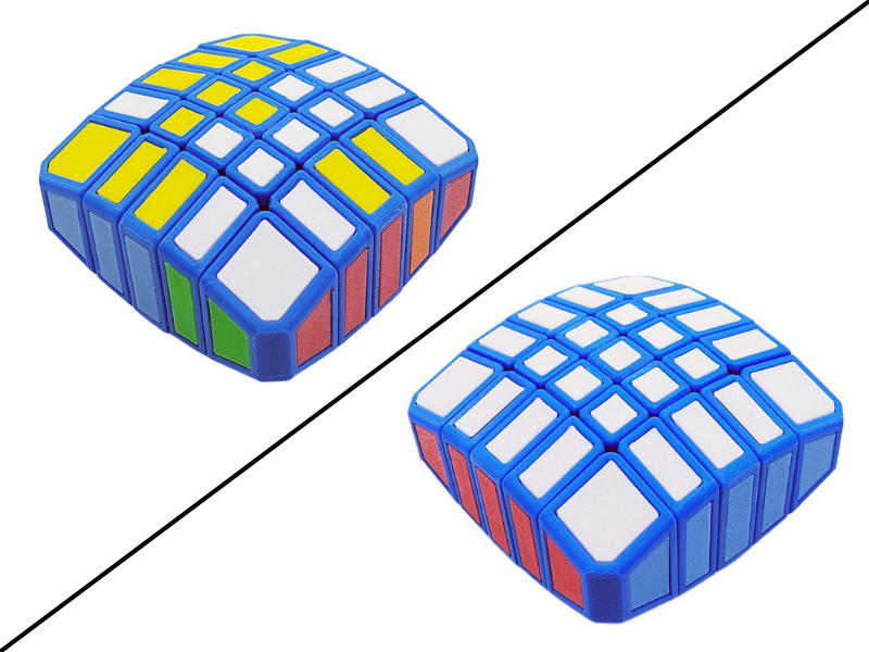 ZePuzzles 1x5x5 Floppy Cube - Blue