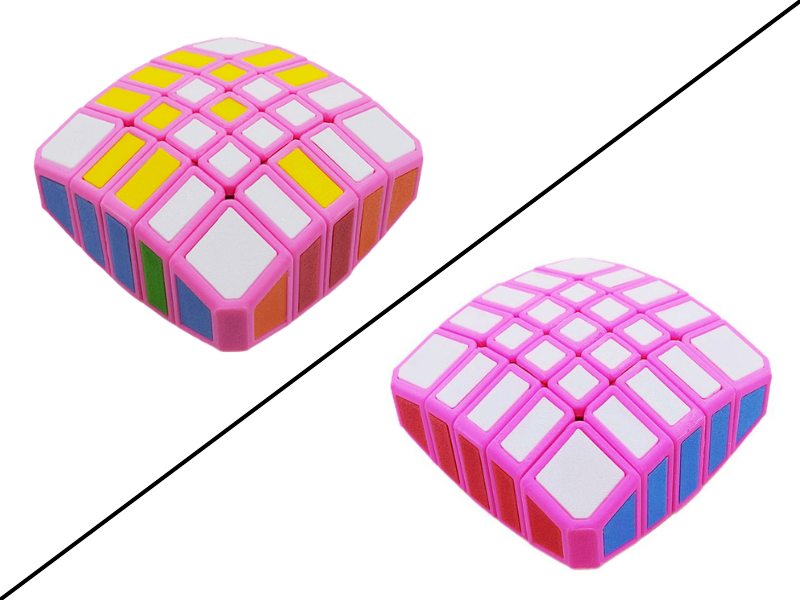 ZePuzzles 1x5x5 Floppy Cube - Pink