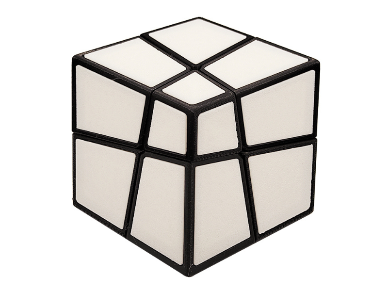 ZePuzzles Squished 2x2 (Tiled) - Black (White)