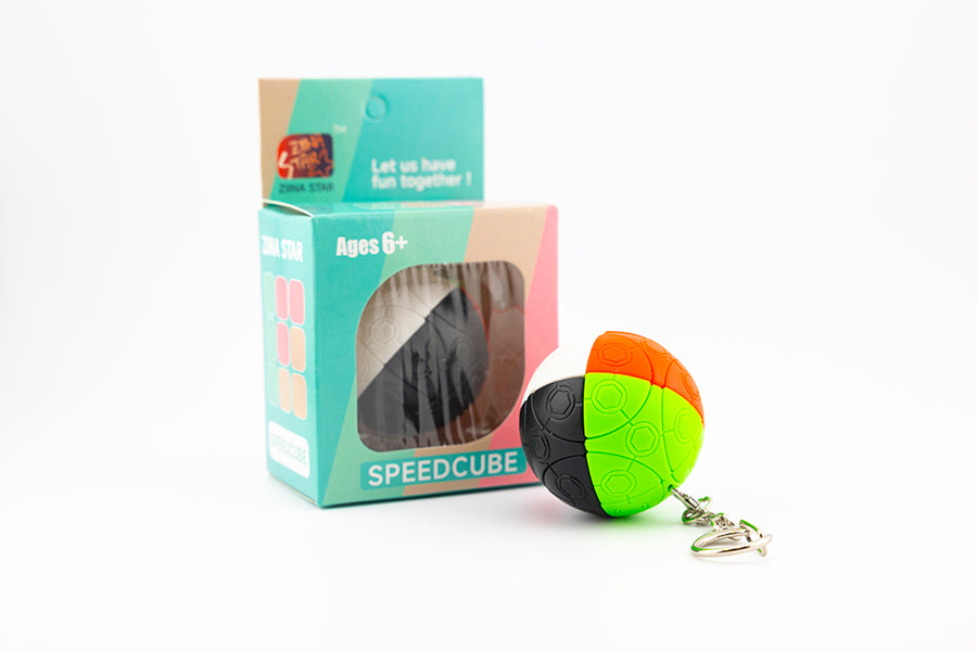 Ziina Football 2x2 Keychain Cube (4-Color)