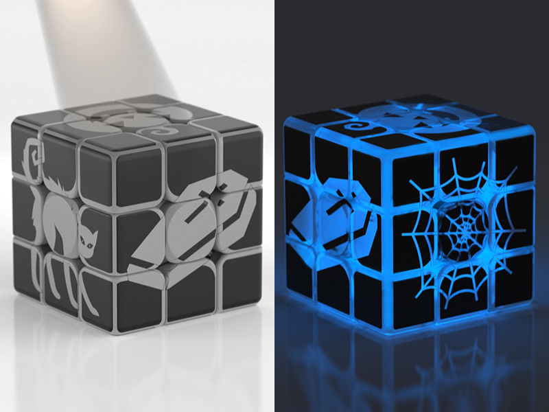 Ziina Halloween Cube 3x3 (Glow In the Dark) – TheCubicle