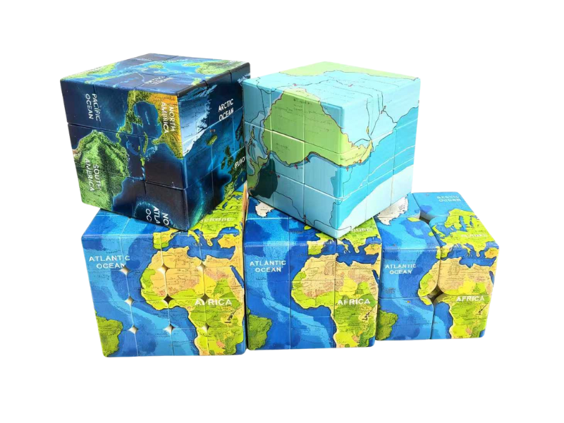 Ziina World Map 3x3 (B) – TheCubicle
