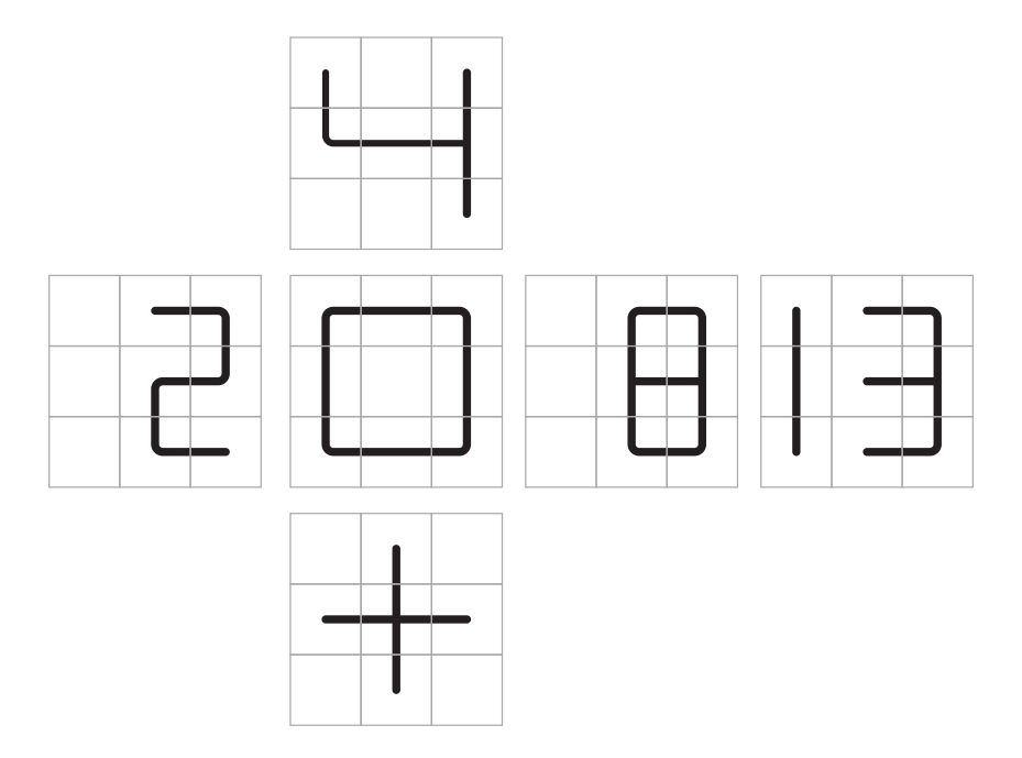 Ziina Alphanumeric 3x3