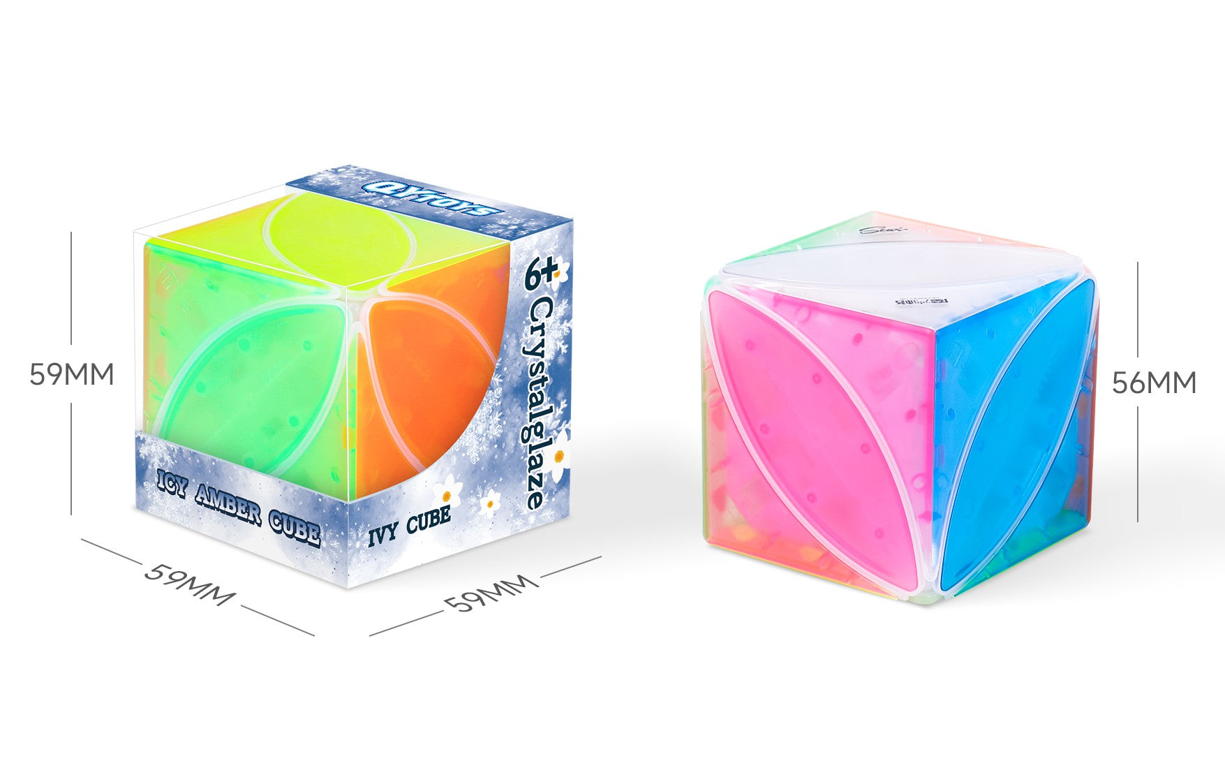 QiYi Ivy Cube (Tiled - Icy Amber) - Transparent