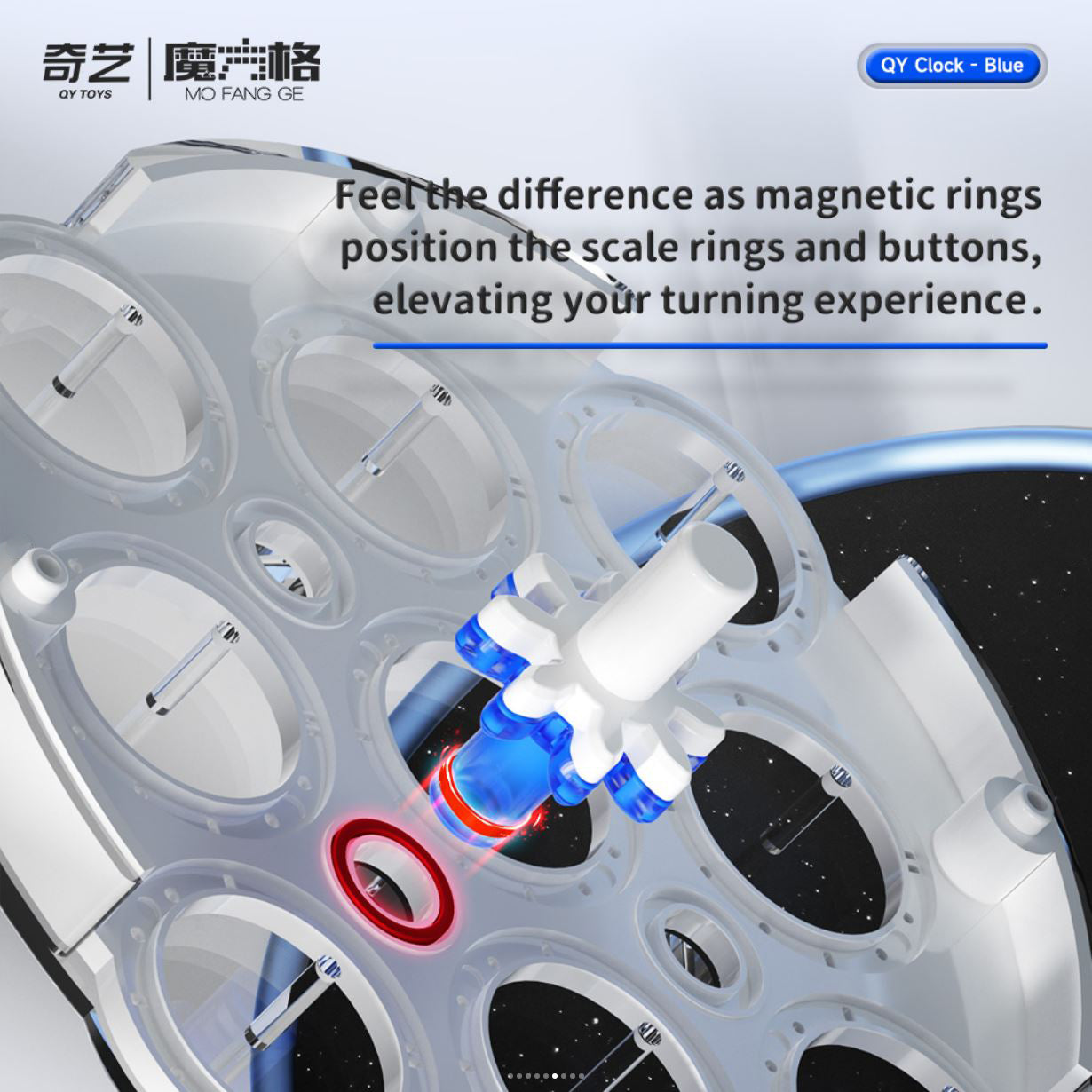 QiYi Magnetic Clock (Blue)