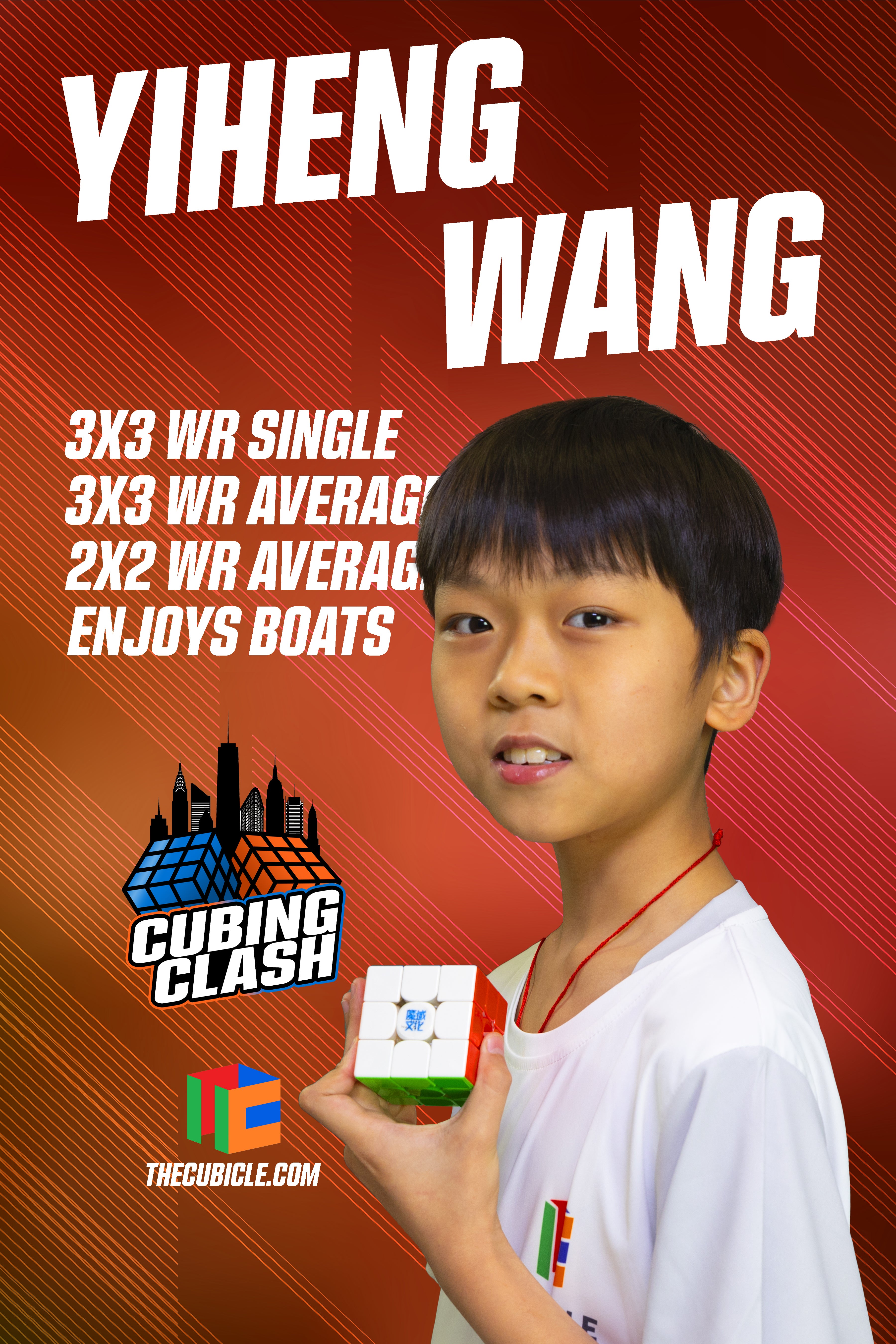 Cubing Clash Poster - Yiheng