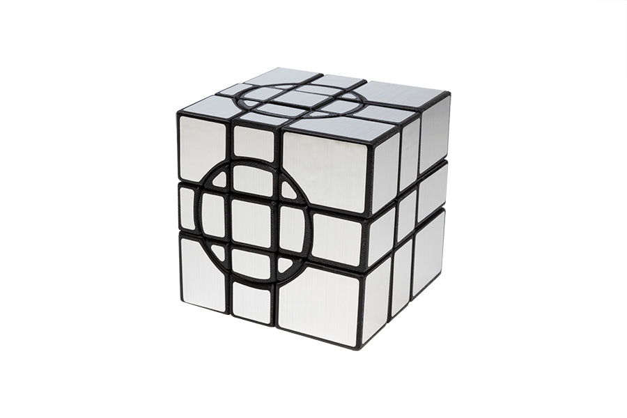 Calvin's Crazy Mirror 3x3x3 (4 Circles) - Black (Silver)