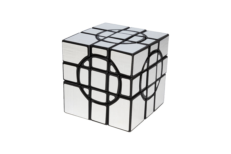 Calvin's Crazy Mirror 3x3x3 (6 Circles) - Black (Silver)