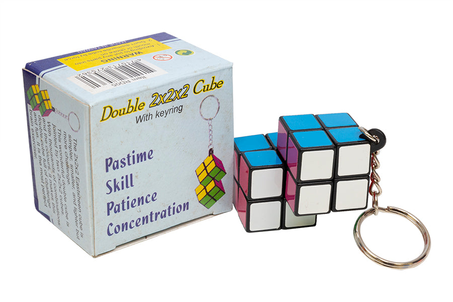 Eastsheen Double 2x2 Keychain Cube - Black