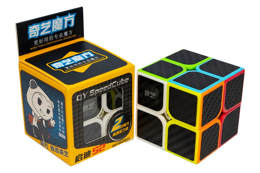 QiYi Carbon Fiber 2x2 - Phantom (Stickerless Bright)