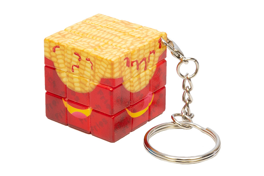 Yummy French Fries Keychain Cube 3x3