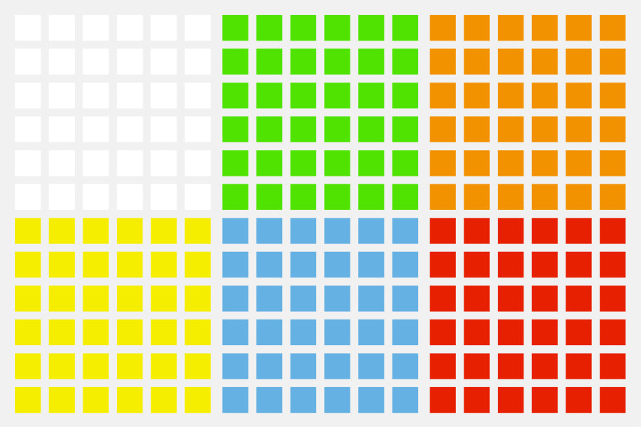 YuXin Red 6x6 Sticker Set