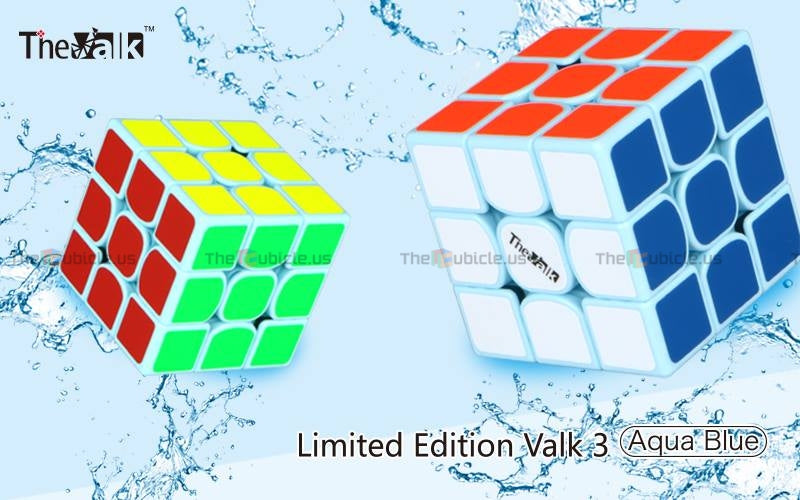 Valk 3青 3x3x3[Limited Edition] ルービックキューブ QiYi The Valk 3x3x3 cube - Limited Endition Valk3 Aqua Blue